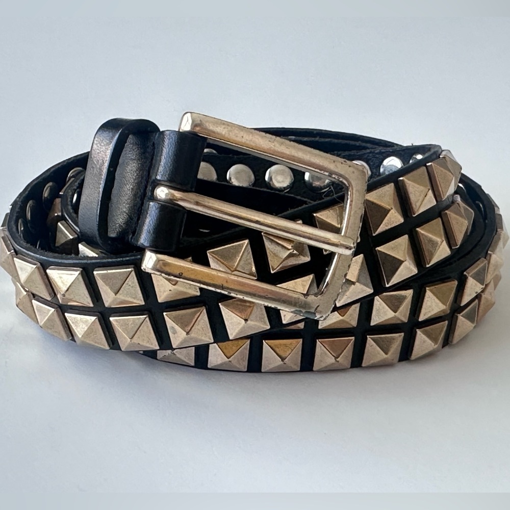 Rag and Bone Leather Studded Accent Belt Size S $445